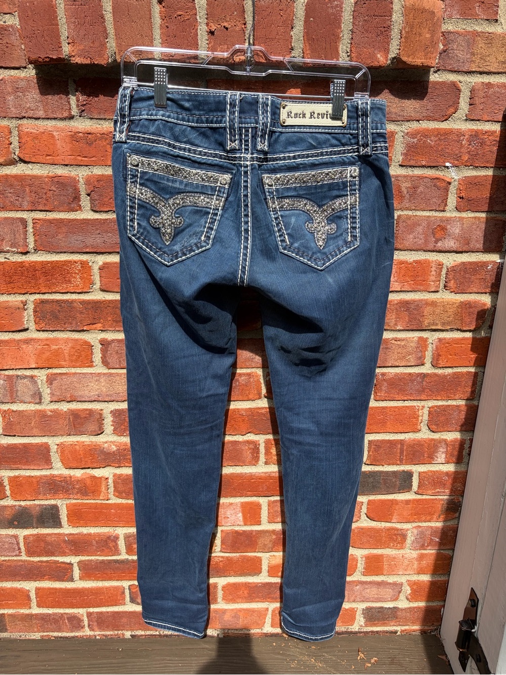 Women's Rock Revival Sherry Dark Wash Skinny Jeans Size 31